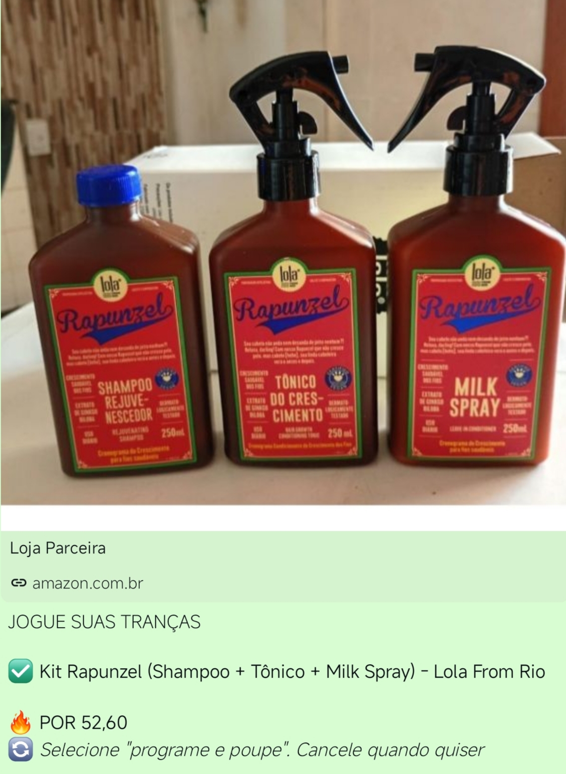 Oferta do grupo